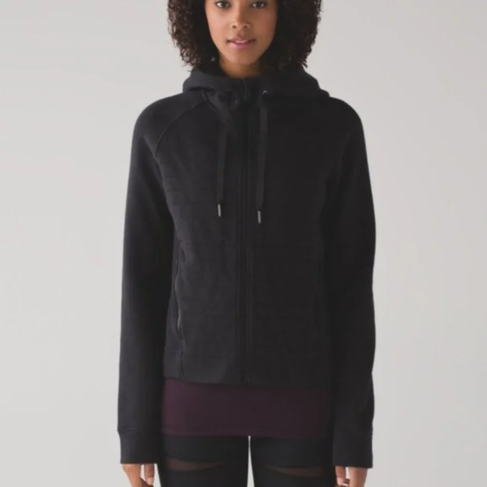 Lululemon Black Fleece Be True Full Zip Up Jacket